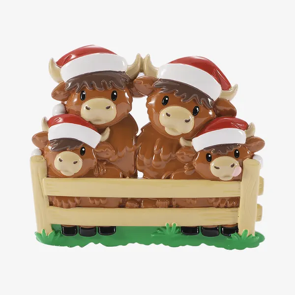 OR3198-4 - Highland Cow Family of 4