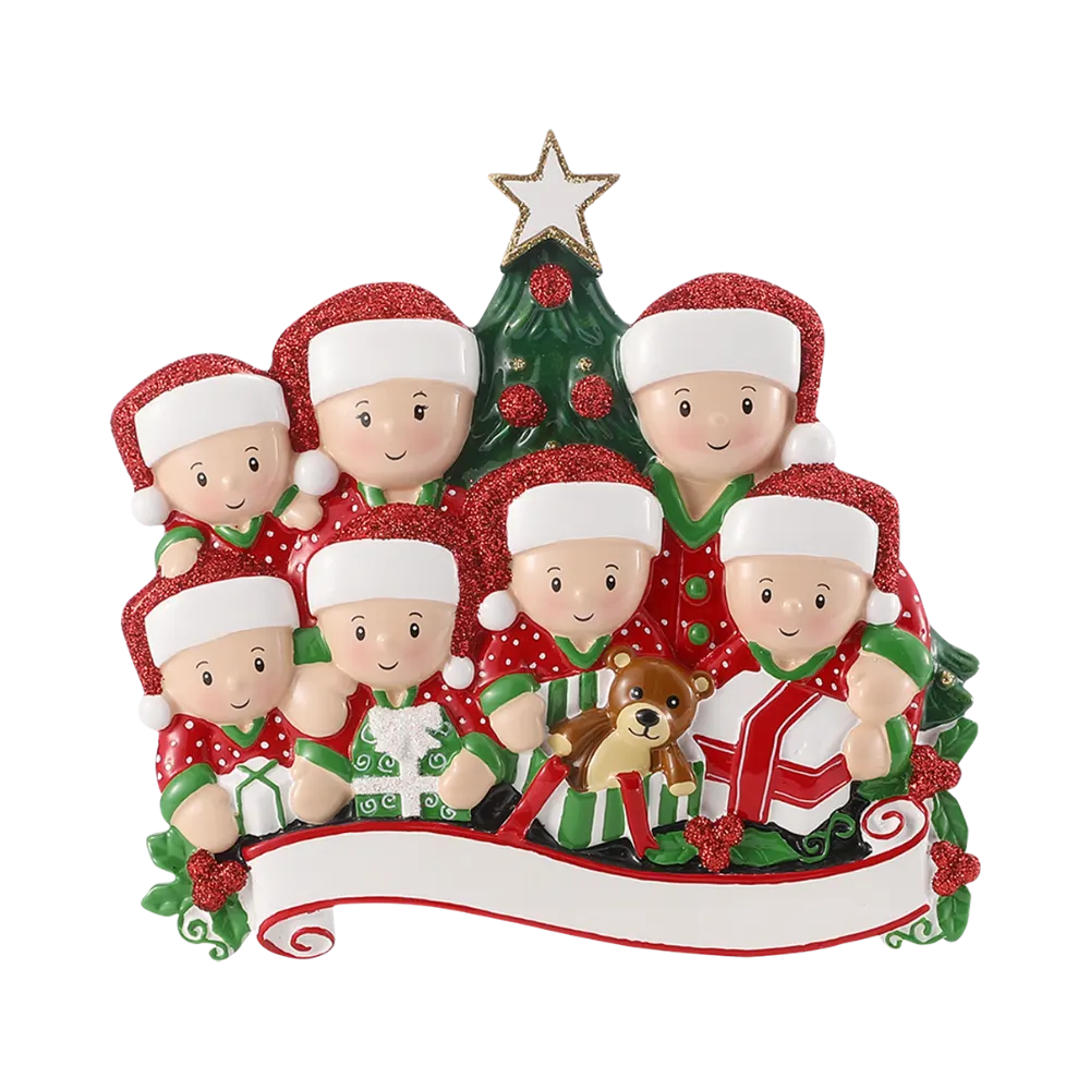 TT1523-7 - Pajama Family of 7 Table Topper